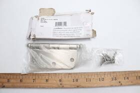 728355 Nostalgic Warehouse Ball Tip Residential Corners Door Hinge Satin Nickel 3.5 Inch