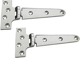 Nrc&xrc 445006098089 Pair Of 316 Stainless Steel Heavy Duty Marine Grade T Hinge 6 Inch L 3 W