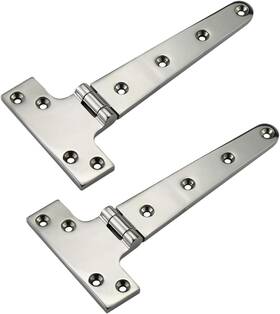 Nrc&xrc 445041465471 Pair Of 316 Stainless Steel Heavy Duty Marine Grade Inch T Hinge 8 L 4 W Cast S