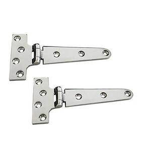 Nrc&xrc 699917417324 Pair Of 316 Stainless Steel Heavy Duty Marine Grade T Hinge 6 Inch L 3