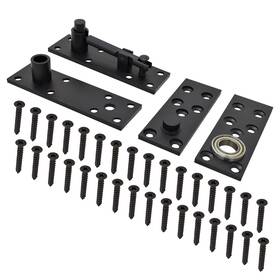 Nuk3y Products K3 626143098706 Heavy Duty Stainless Steel 360 Degree Door Pivot Hinge System Matte Black