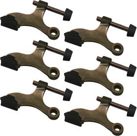 Dd06-42 Nuk3y Products K3 Hinge Pin Heavy Duty Adjustable Door Stop 6 Pack Antique Brass