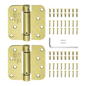 H44s-50pb Nuk3y Products K3 Commercial Grade Heavy Duty Ul Rated 4 Inch X4 Spring Hinge 5/8 Radius Satin