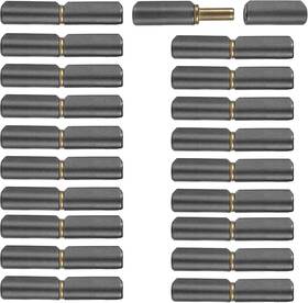 Sdxjl001 Nuuubik 20 Pack Weld On Barrel Hinges 3-1/8 Inch Long 1/2 Diameter Heavy Duty Steel