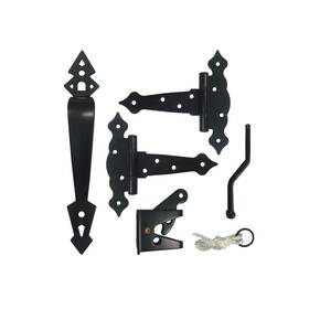 Nuvo Iron 664723441290 Hdwgckh Black 5 Inch Decorative Ornamental Tee Set-includes Handle Latch And Cat