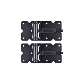 Nuvo Iron 664723444987 Heavy Duty Self Closing Gate Hinges - Black Pack Of 12