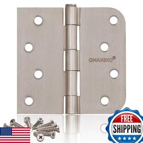 B0c6989t1h Omansko 18-pack 4x4 Inch Satin Nickel Door Hinges Square Heavy Duty Interior Hinge Set