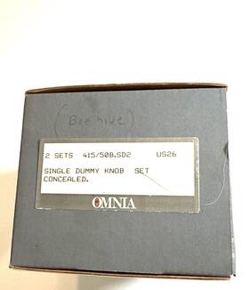 50b.sd2 Omnia 415/50b.sd2 New Us26 Single Dummy Knob Set Concealed Nos