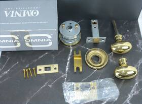 00f.pa1 Omnia 440/00f.pa1 Passage Knob Set 2-3/8 Inch B.s. 014 Strike 1-3/8 Door -