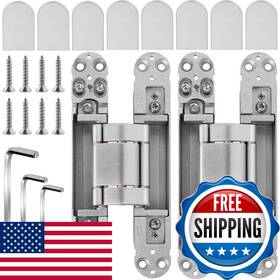 Onedaful Cuzofu B0c84fzdxm 2 Kits 7 Inch Stainless Steel Hidden Door Hinges