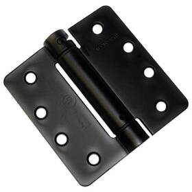 Onward 062703120645 4 Inch X Flat Black Self Closing Full Mortise Spring Hinge