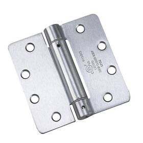 Onward 062703120676 4 Inch X 4-1/2 Brushed Chrome Self Closing Full Mortise Spring Hinge