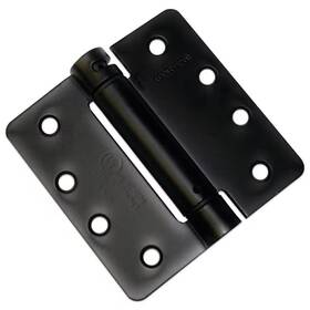 Onward 313048337398 4 Inch X Flat Black Self Closing Full Mortise Spring Hinge