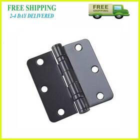 42821fbb Onward 3-1/2 Inch X Black Full Mortise Ball Bearing Butt Hinge With Removable