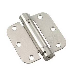 Onward 445014993987 3-1/2 Inch X Brushed Nickel Self Closing Full Mortise Spring Hinge