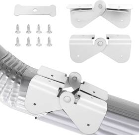 Ophjerg 445006299226 Gutter Downspout Hinge 6pcs Extension Flip-up Zip Installation