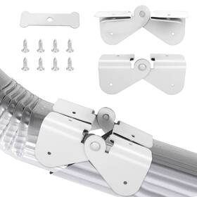Ophjerg 768592410606 Gutter Downspout Hinge 10pcs Flip-up Zip Easy Diy Installati