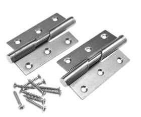 Ototec 046655187482 Micro Trader 2pcs 3inch Rising Butt Left Handed Lift Off Door Hinge Stainless
