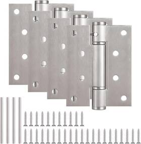 Oungy 445042911908 4 Pcs Stainless Steel Folding Hinges Inch Self Closing Door Cabinet