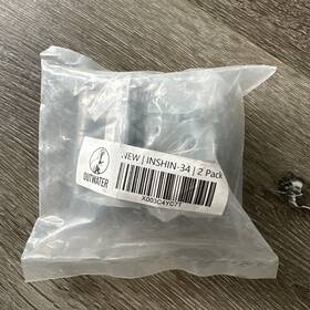 Outwater 840088760942 Industries 2-3/4in Five Knuckle Hinge In Matte Chrome For 3/4in Door 2 Pack
