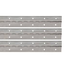 Outwater 840088763400 Plastics 2in X .40 72in Stainless Steel Plated Piano Hinge With Pin