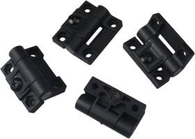 Ozxno 445018384323 4pcs Black Plastic Hinges Countersunk Holes Door/torque Hinge Adjustable Positio