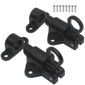 X-self-closing-latch-b-2 Ozxno Self-closing Latches Spring Door Lock Aluminum Alloy Black Resilient Bolt Lat