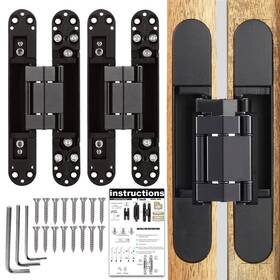 Dh01 Pacify 2 Set 6 Inch Hidden Door Hinges Upgraded Invisible Hinge Heavy Duty C