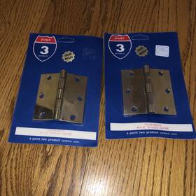 P2-23-8913 Page 3 Products Lot Of 2 3-1/2 Inch Solid Brass Removable Pin Hinges New