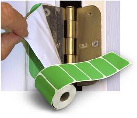 50-ro Paint & Peel Door Hinge Protectors Masking Shields For Painting-preformed Vinyl Adhesive Pieces 3