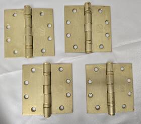 Pbb-bb81-45-us4 Pbb 4 -bb81 4-1/2 Inch X Ball Bearing Hinge Steel Dull Brass Finish