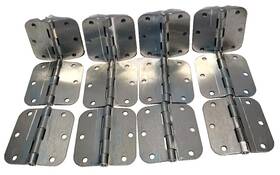 1500301 Penrod Interior Door Hinge Satin Nickel 3.5 Inch X Radius Corner 5/8 Lot Of 12