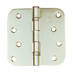 Penrod 644391831029 Door Hinges Bright Brass Ball Bearing 4 Inch With 5/8 Radius 3 Pack