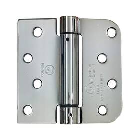 Penrod 644391831807 Spring Selfclosing Hinges 4 Inch Square With 5/8 Polished Chrome Adjustable