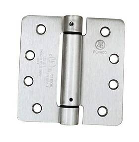 M24440 Penrod Self Closing Spring Hinges - 4 Inch With 1/4 Radius Adjustable Tension