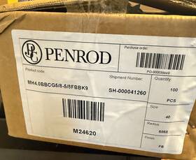 8-sqdnmas2.51 Penrod Mh4.0brcg5/8-sqdnmas2.51/4 Brand New Lot 100 4 Inch X 5/8 Rad Rhis Ball Bearing Hinges Black