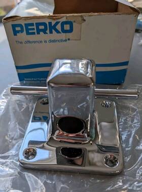431-002-chr Perko Combination Bitt And Rope Deck Pipe Nos 4.25 Inch X