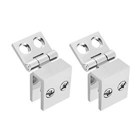 Peroup 617662831752 4 Pcs Adjustable Degree Glass Hinge For 5-8mm Thickness Clamp Bracket
