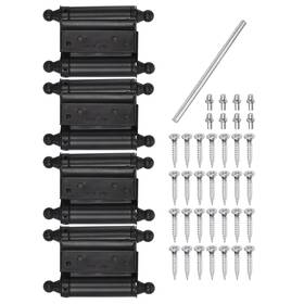 Peroup 680811657022 4x Spring Hinges 3 Inch Adjustable Buffer Double Action Self-closing Door Hinge