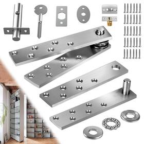 Dhp008 Pisman Silver Door Pivot Hinges Hidden Hinge Heavy Duty With Accessories For Wood S