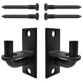 Bw-02 Plairc 2 Pack Heavy Duty Farm Gate Hinges For Chain Link Fence With 5/8 Hinge Pin -