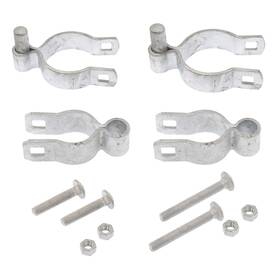 Plum Fittings 810061220343 Chain Link Fence Gate Hinge Kit Two 1 3/8 Inch Female Hinges And 2 Mal