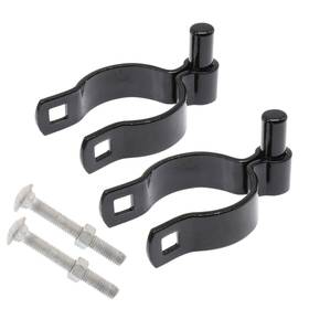 Plum Fittings 810061221197 2 1/2 Inch 3/8 Od X 5/8 Black Male Gate Frame Hinges For Chain Link Fence Post