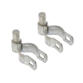 Plum Fittings 850007671921 Pressed Steel Chain Link Fence Post Hinge With Bolt - 2 Pack 1-3/8 Inch X 5/8