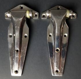 412-201-ss Polar Hardware 2 Stainless Steel Hinge 1/2 Inch Offset 7 1/4 Length