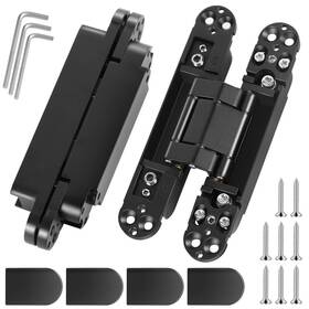 Polar Tangro B0bffjzb2l 6 Inch Invisible Door Hinges 2 Pack 3d Adjustable Hidden