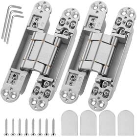 B0c7z8ynts Polar Tangro 6 Inch Invisible Door Hinges 2 Pcs - Hidden Zinc Alloy 180 Opening Silent