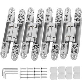 B0ckxjm32m Polar Tangro Upgraded Invisible Door Hinges 4 Pcs -6 Inch Sliver Hidden