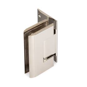L.30.146.618 Portals Concerto 90 Wall-glass Hinge Offset Backplate Polished Nickel