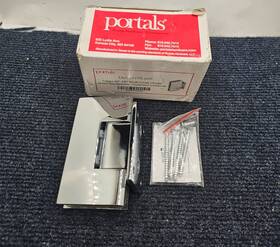 Tag81175.625 Portals Taiga 90 Hd Wall-glass Hinge Short Backplate Chrome
